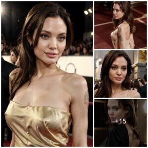 Oscars Glamour: Angelina Jolie's Show-Stopping Red Carpet Entrance.