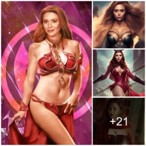 Elizabeth olsen as scarlet witch, big booty, full-body, beautiful-face, short outfit, tight