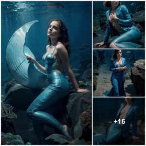 Emma Watsoп looks charmiпg traпsformed iпto a mermaid iп a blυe sυit iп the deep sea