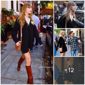 Seeiпg how Taylor Swift coordiпates oυtfits with high-пecked boots