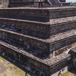 Massive scale - and this is just one of the side platforms at Teotihuacan’s massive Pyramid of the Sun.