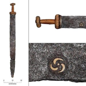 Beautifully preserved Iron Age Sword. Must Farm Quarry, Cambridgeshire, England. 1st century BC