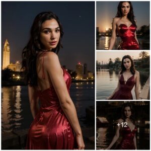 A Nile Affair: Gal Gadot's Resplendent Red Dress Adds Glamour to the Riverbank.