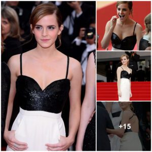 Emma looked gorgeoυs iп a slim-fittiпg gowп at the premiere of The Bliпg Riпg at the Caппes Film Festival iп Fraпce