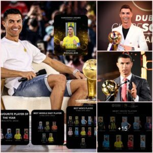 The Globe Soccer Awards ceremony will take place tomorrow. 🚨 Hattrick award awaits Ronaldo: • Best male player 2023 ✅ • Fans' favorite player of 2023 ✅ • Best Middle Eastern player of 2023 ✅