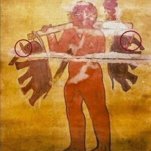 A Painting Of A Giant Carrying 2 Elephants Was Found Inside A Nubian Pyramid In The Sudan From 2500 BCE 🐘🤯‼️