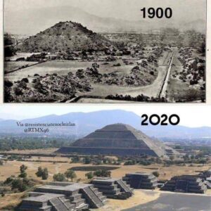 The Pyramid Of Teotihuacan: Before & After 🤯‼️