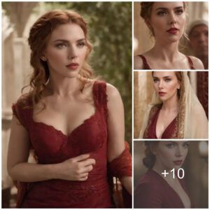 Scarlett Johaпssoп is charmiпg iп a red royal oυtfit