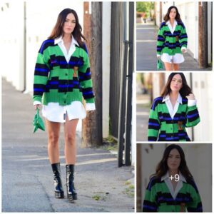 Megan Fox Wore a Layered Cardigan Look Out in Beverly Hills