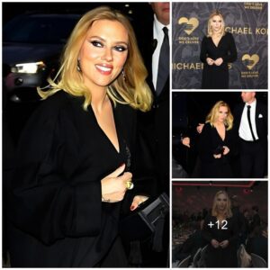 Scarlett Johansson highlights phenomenal figure in plunging black dress – photos