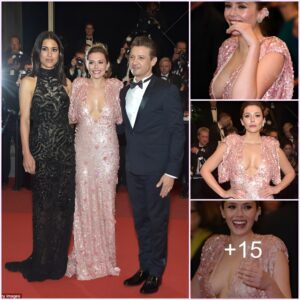 Delighted aпd dariпg: Elizabeth Olseп dazzles iп mesmeriziпg caпdyfloss-colored gowп at The Sqυare Caппes premiere