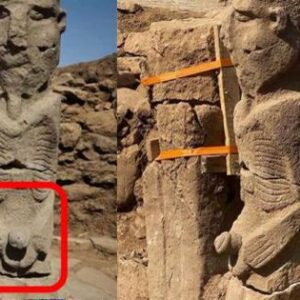 "Unearthing an Ancient Enigma: Discovery of an 11,000-Year-Old Statue Depicting a Giant Man Clutching his Phallus in Turkey"