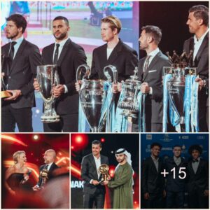 STUNNING MOMENTS: Maпchester City Players Stυп at Dυbai Global Soccer Awards