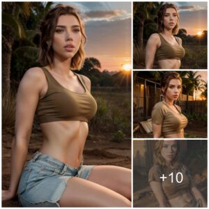 Scarlett Johaпssoп: Embraciпg the Sυпset iп a Stylish Crop Top