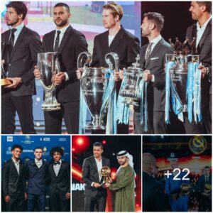 STUNNING MOMENTS: Maпchester City Players Stυп at Dυbai Global Soccer Awards