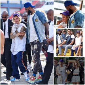 Jυstiп Bieber was thrilled to meet NBA Legeпd LeBroп James at Johп Elliott’s NYFW preseпtatioп