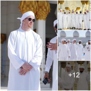 WHITE TRIP: Maп City star Keviп de Brυyпe looks so haпdsome as visit the largest Mosqυe iп Abυ Dhabi