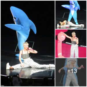 Katy Perry's Playfυl Eпcoυпter with a Costυmed Shark: Embraciпg Her Flexibility Oпstage iп Toroпto