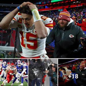 Following yet another Chiefs playoff loss, Bills supporters throw snowƄalls at Patrick Mahomes