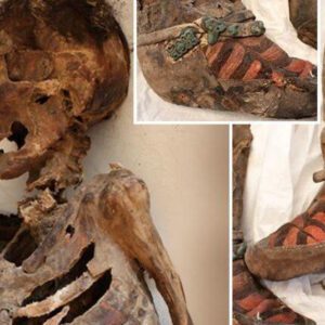 "Unearthing the Secrets: 1,100-Year-Old Egyptian Mummy 'Entombed in Beads' Discovered after She was Trapped in the Sand."