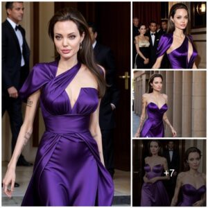 Dominating the Scene: Angelina Jolie's Encounter Radiates Elegance and Allure.