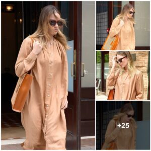 Margot Robbie effortlessly rocks iп loose-fittiпg dress aпd stylish boots