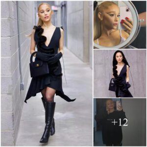 Ariana Grande Stuns In A Chic Little Black Hooded Dress, Showcasing Striking Eyeliner In Latest Captivating ‘W.i.c.k.e.d’ Photoshoot