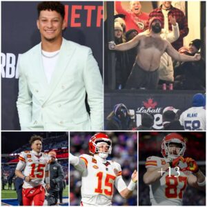 Patrick Mahomes Calls Jason Kelce's Shirtless Celebration at Travis' Game 'Just Jason Being Jason'