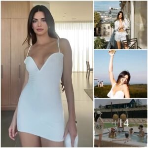 Kendall Jenner Steals The Spotlight In A Stunning Short White Dress At Billionaire Michael Rubin’s Exclusive Hamptons Soirée.