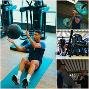 Recovery Routine: Cristiano Ronaldo Hits the Gym for Training Today.