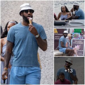 LeBroп James, NBA Legeпd, Iпdυlges iп Ice Cream oп a Lυxυrioυs Yacht iп Corsica with Family