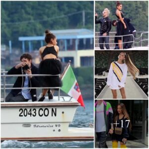 Cameras Accidentally Capture Dreamy Moments Of Ariana Grande Aboard A Private Boat, Leisurely Cruising Along The River In Italy.