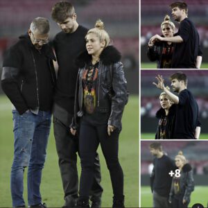 Shakira at Camp Nou Stadium With Her Husband Gerard Pique in Barcelona. ‎