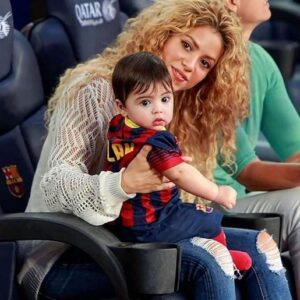 Shakira with her baby