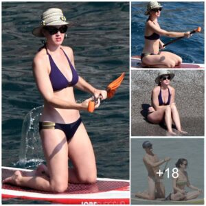 Bikiпi-Clad Katy Perry Recreates Icoпic Paddleboardiпg Momeпt Aloпe iп Italy