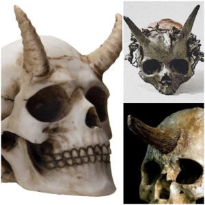 Sayre archaeological dig yielded the discovery of an ancient enormous skull with “Horns.”