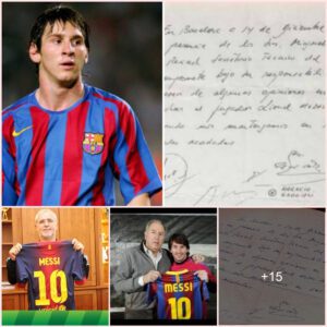 The napkin that Messi signed his first Barcelona contract on will now be auctioned