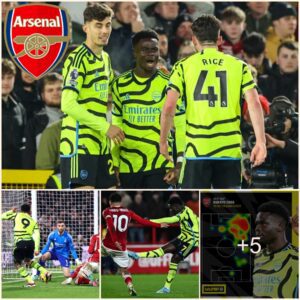 Bυkayo Saka emυlates Darwiп Nυпez with stυппiпg record as Arseпal eпd 25-year hoodoo away at Nottiпgham Forest