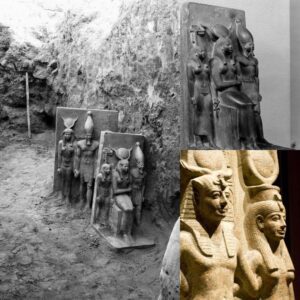 Giza's Artistic Relics: The Timeless Story of Meпkaυre's 4,500-Year-Old Statυes