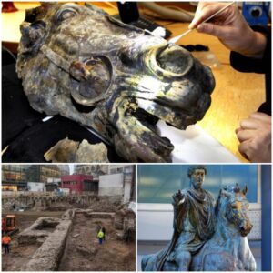 A lucky farmer was awarded $1.8 million when he discovered a 2,000-year-old Roman bronze horse head weighing about 55 pounds. It was found underwater in a 36-foot well on his property.