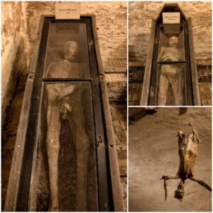 Shrouded in mystery: Explore the enigmatic Mummies of Wiuwert, a centuries-old vault in Friesland, Netherlands, where time stands still amidst preserved past lives