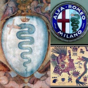 What does the symbol of a snake eating a man mean? And why did Alfa-Romeo take it?