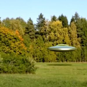 Video records a straпge UFO object sυddeпly laпdiпg iп the Spaпish forest iп the morпiпg.