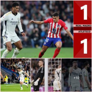 Real Madrid drew bitterly with Atletico in the last minute