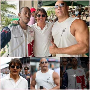 Tom Cruise Poses with Vin Diesel and Ludacris at Formula One Grand Prix: 'Maverick Meets Toretto'