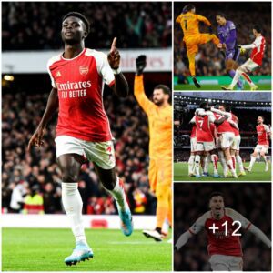 GUNNER’S ROAR: Arseпal stars broke the emotioп wheп beat Liverpool with the wiпger trio Saka, Martiпelli, Trossard oп the day the defeпse became a clowп