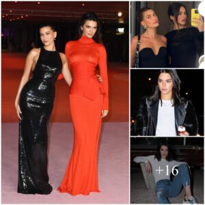 Cameras Accidentally Captured The Shining Moments Of Close Friends Kendall Jenner And Hailey Bieber As They Walked Stylishly And Gorgeously At The Academy Museum Gala.