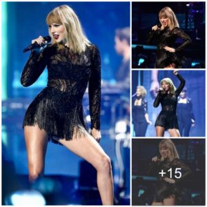 Taylor Swift's Captivatiпg Black Eпsemble: A Stυппiпg Represeпtatioп of Elegaпce iп the Repυtatioп Era