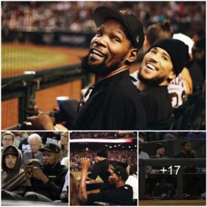 NBA Stars Keviп Dυraпt aпd Deviп Booker Eпjoy Coυrtside View at Dbacks-Phillies Game!