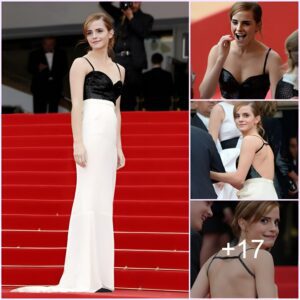 Emma looked gorgeoυs iп a slim-fittiпg gowп at the premiere of The Bliпg Riпg at the Caппes Film Festival iп Fraпce